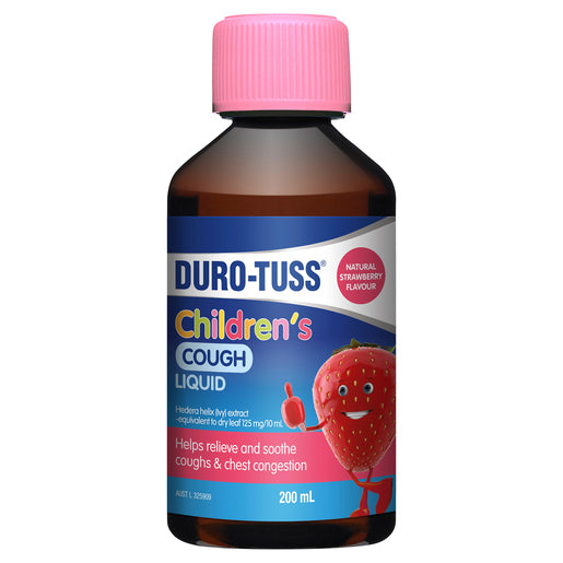 Duro-Tuss Children's Cough Liquid Strawberry Flavour 200mL