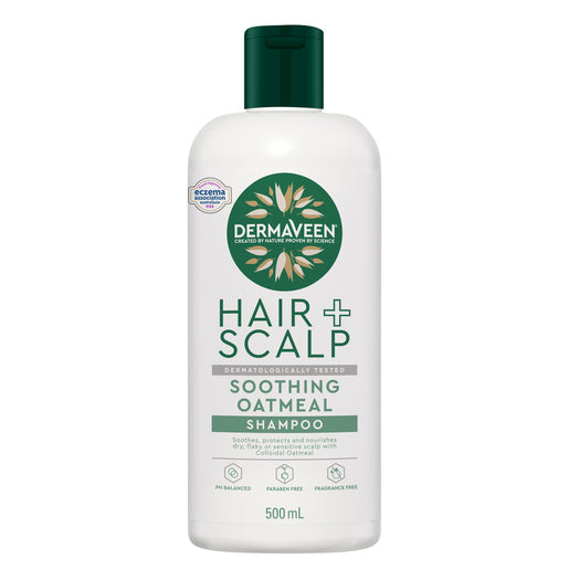 DermaVeen Oatmeal Shampoo for Dry, Flaky or Sensitive Scalps 500mL - GimmeNow