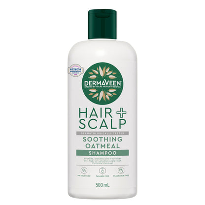 DermaVeen Oatmeal Shampoo for Dry, Flaky or Sensitive Scalps 500mL - GimmeNow