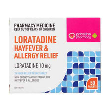 Priceline Pharmacy Loratadine Hayfever & Allergy Relief 50 Tablets