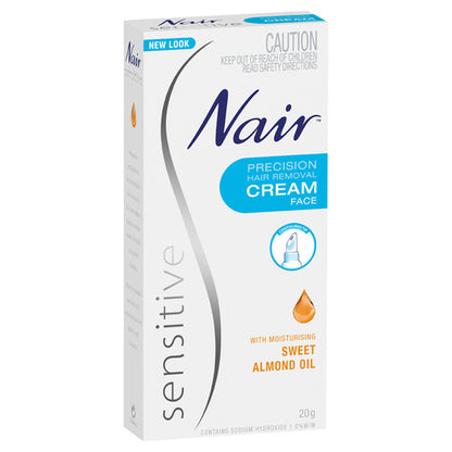 Nair Sensitive Precision Facial Hair Removal Cream 20g