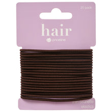 Priceline Thin Elastics Brunette 20 Pack
