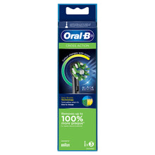 Oral-B Cross Action Black Replacement Brush Heads 3 Pack