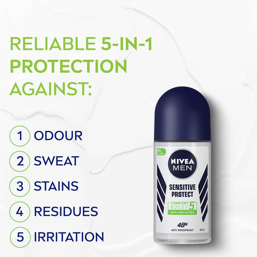 NIVEA Men Sensitive Protect Anti-Perspirant 50mL - GimmeNow