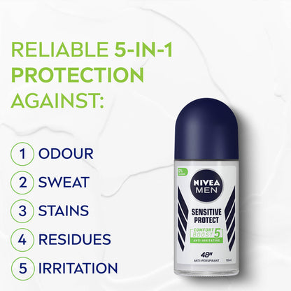 NIVEA Men Sensitive Protect Anti-Perspirant 50mL - GimmeNow