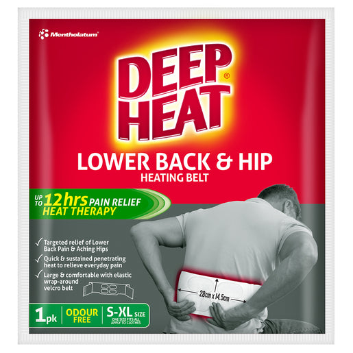 Deep Heat Lower Back and Hip Heating Belt 1 Pack