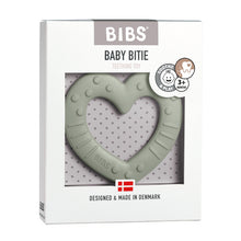 Bibs Baby Bitie Teether Heart Sage 1 Each