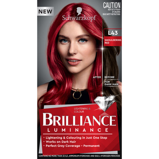 Schwarzkopf Brilliance L43 Smouldering Red 1 Kit - GimmeNow