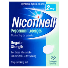 Nicotinell Nicotine 2mg Regular Strength Peppermint 72 Lozenges