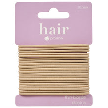 Priceline Thin Elastics Blonde 20 Pack