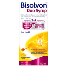 BISOLVON Duo Syrup Marshmallow Root & Honey 100mL - GimmeNow