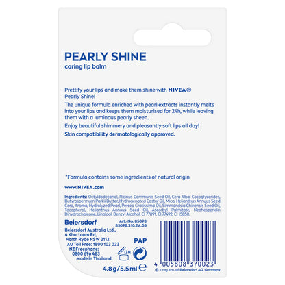 NIVEA Lip Care Pearly Shine 4.8g