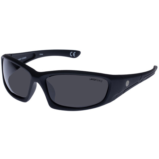 SOLARIZED Action Wrap Black Men's Sunglasses 1 Pair