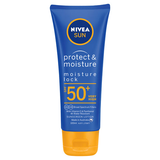 NIVEA SUN Protect & Moisture Moisture Lock SPF50+ Sunscreen Lotion 100mL - GimmeNow