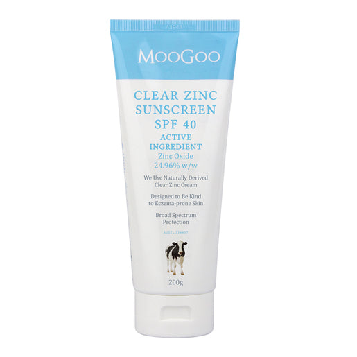 MOOGOO Clear Zinc Sunscreen SPF 40 200g
