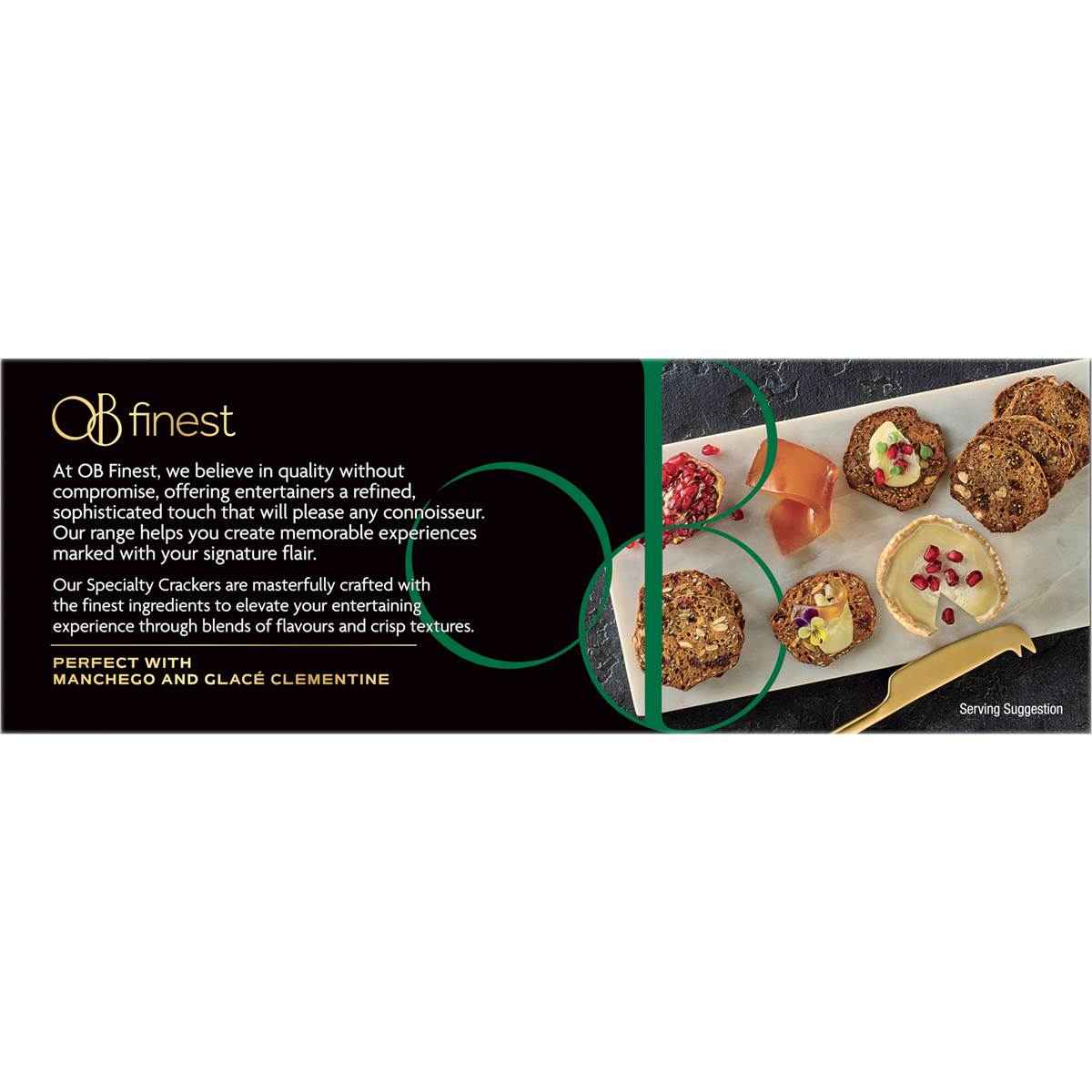 OB Finest Specialty Crackers Cashew Rosemary 150g
