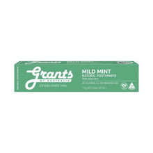 GRANTS OF AUSTRALIA MILD MINT TOOTHPASTE 110G