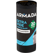 Armada Garbage Bag Drawstring 56l 20 Pack