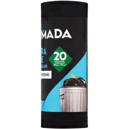Armada Garbage Bag Drawstring 56l 20 Pack