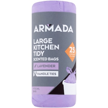 Armada Large Kitchen Tidy Bag Lavender/Lemon Scented 25 pack