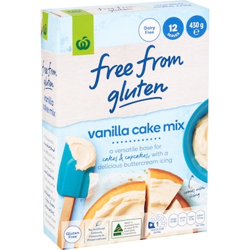 Woolworths Free From Gluten Vanilla Cake Mix 430g