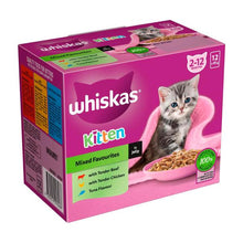 WHISKAS KITTEN 2-12 MONTHS  WET CAT FOOD WITH MIXED FAVOURITES IN JELLY 12X85G POUCH