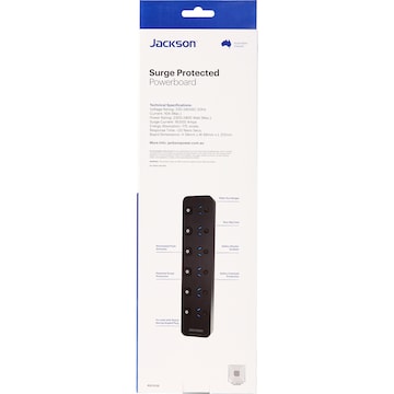 Jackson Switched Surge Protected Powerboard With 1 Metre Lead each