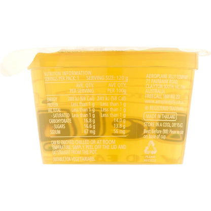 Aeroplane Ready To Eat Jelly Cup Snack Pineapple Flavour 120g