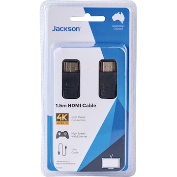 Jackson 1.5 Metre HDMI Cable each