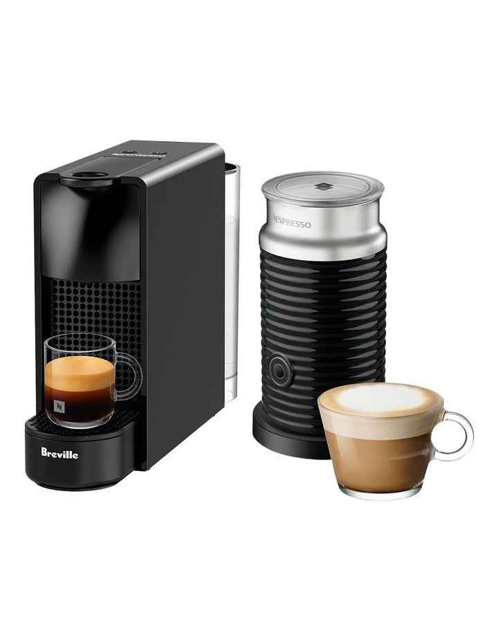 Essenza Mini & Milk Capsule Coffee Machine in Black BEC250BLK