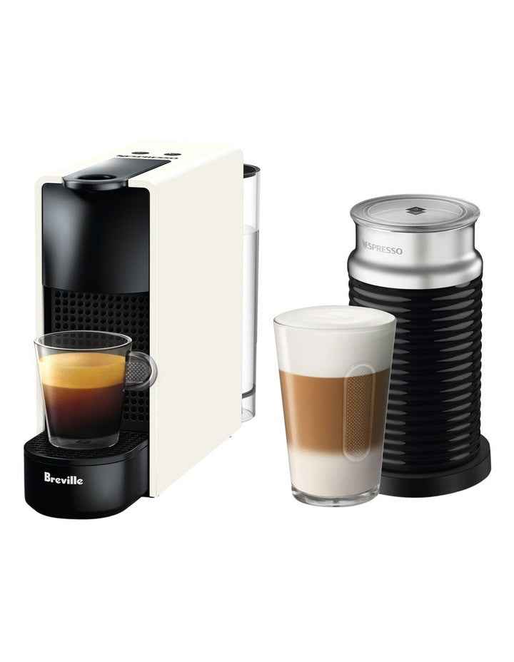 by Breville Essenza Mini & Milk Capsule Coffee Machine Pure White BEC250WHT