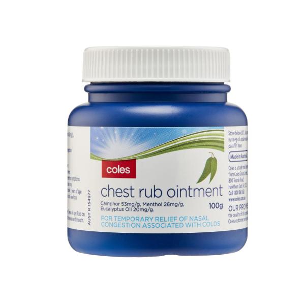 COLES CHEST RUB 100G