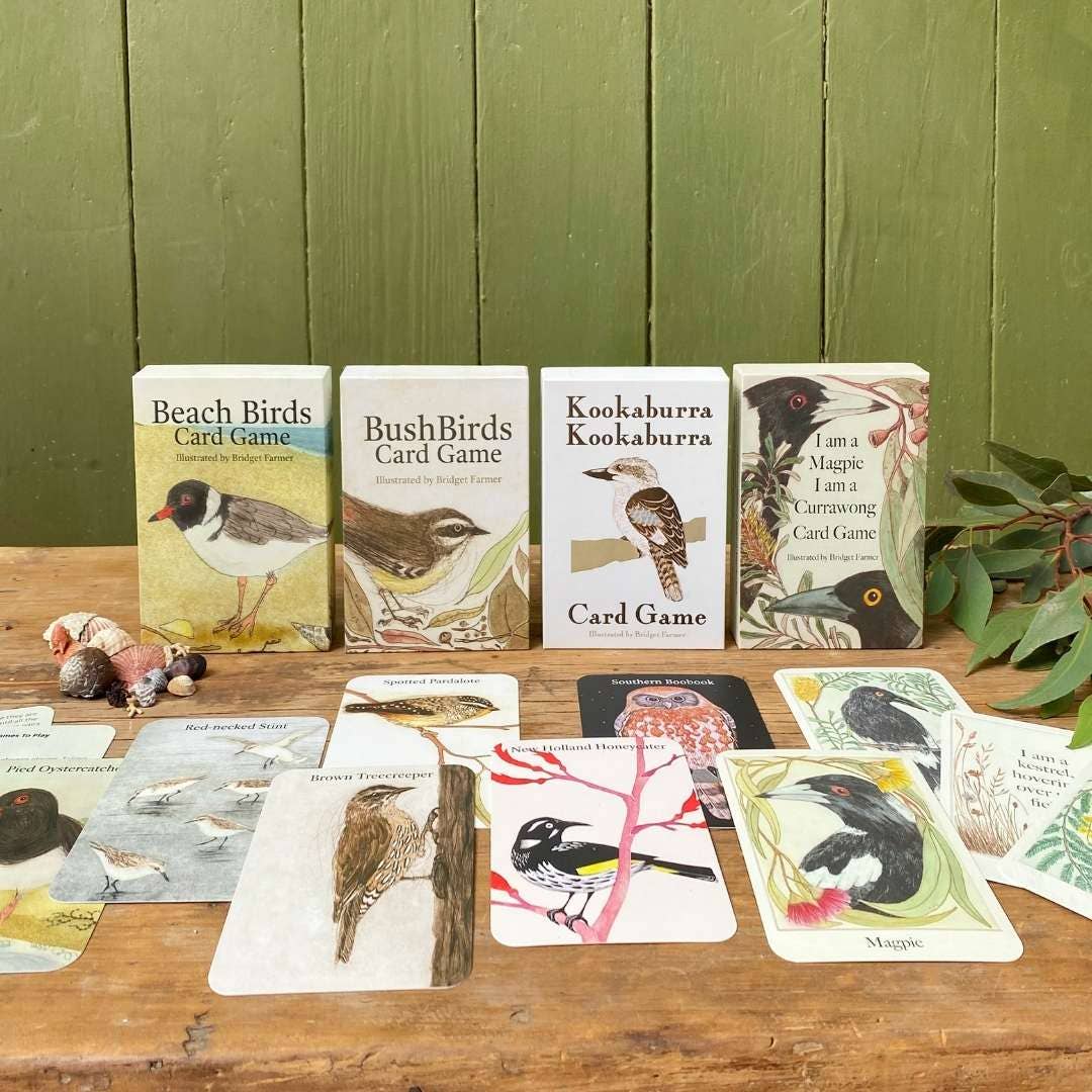 Bridget Farmer I am a Magpie I am a Currawong Card Games For Kids Australian Animals