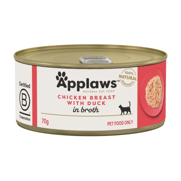 APPLAWS TIN CAT FOOD CHICKEN & DUCK 70GRAM