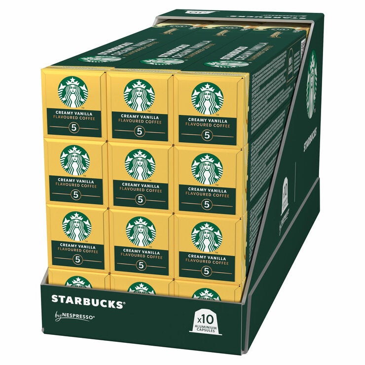 Starbucks by Nespresso Creamy Vanilla Coffee Capsules 120 Pack