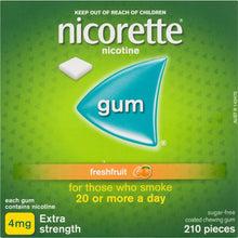 Nicorette Quit Smoking Extra Strength Nicotine Gum Freshfruit 210 pack