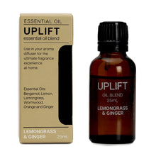 Uplift Lemongrass and Ginger Essential Oil Blend 25ml