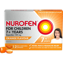Nurofen For Children 7+ Yrs Chewable Ibuprofen Orange 12 Pack