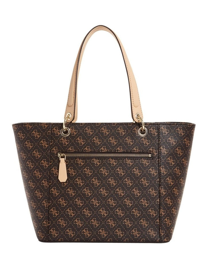 Kamryn Logo Tote Bag in Brown