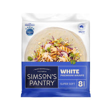 SIMSON'S PANTRY PRESERVATIVE FREE PREMIUM WHITE LARGE WRAPS 8PK