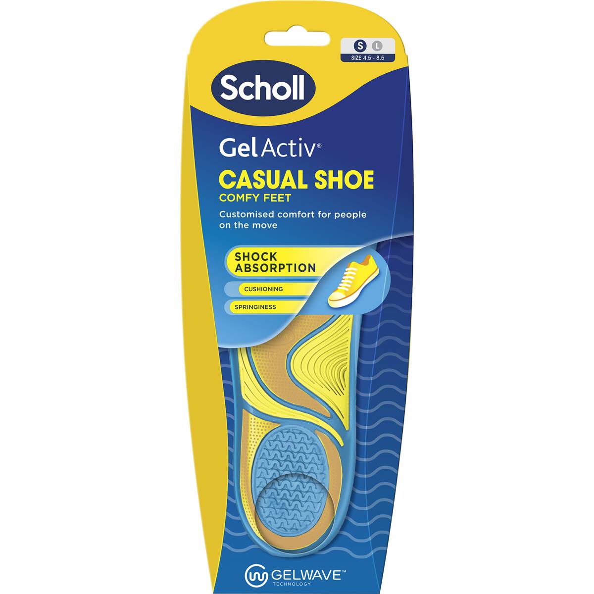 Scholl Gel Activ Casual Insoles Small Pair each
