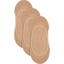 Underworks Ladies Invisible Footlets Nude 5-8 3 Pack