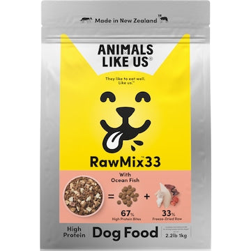 Animals Like Us RawMix33 Dry Dog Food With Ocean Fish 1kg