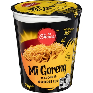 Choice Mi Goreng Noodle Cup 75g