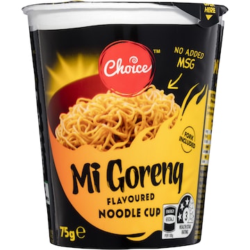 Choice Mi Goreng Noodle Cup 75g