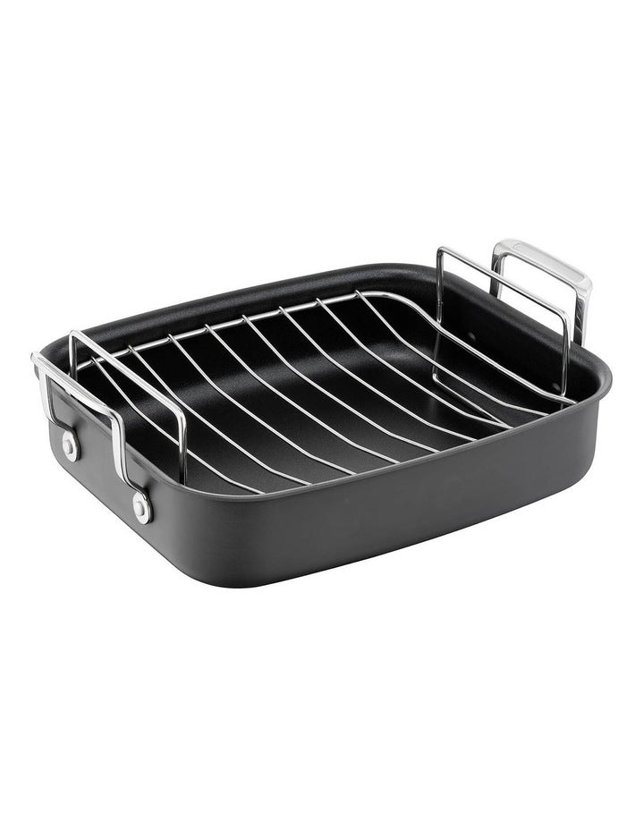 Jamie Oliver Premium Roaster with Rack 26x32cm in Black
