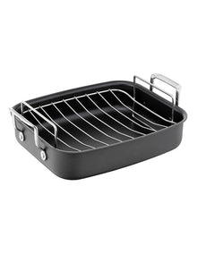 Jamie Oliver Premium Roaster with Rack 26x32cm in Black