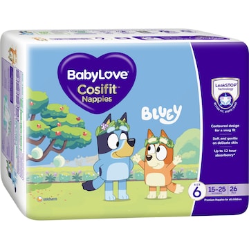 BabyLove Cosifit Nappies Size 6 (15-25kg) 26 pack