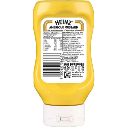 Heinz American Mustard Squeeze Bottle 220ml
