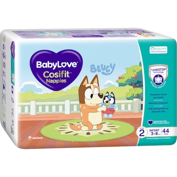 BabyLove Cosifit Infant Nappies Size 2 (3-8kg) 44 pack